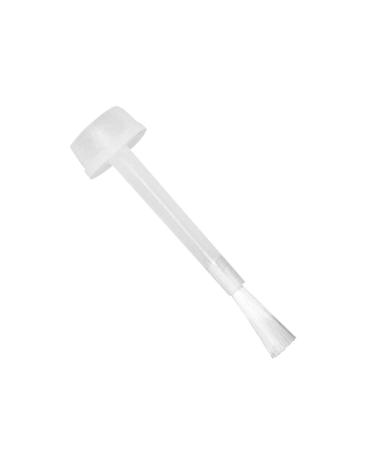Artibetter 100pcs Nail Polish Replacement Brush Clear Round Dip Powder Liquid Replacement Brush Set for DIY Nail Art Salon