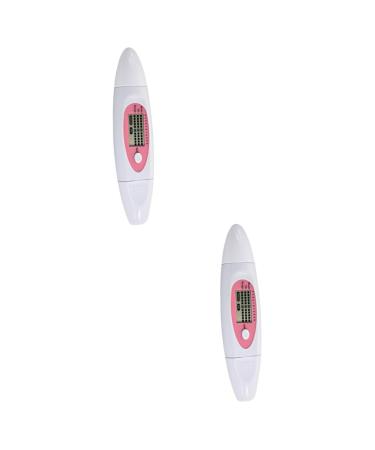 Beavorty 2pcs 3 1 Facial Moisture Oil Tester Skin Facial Moisture Skin Analyzer Digital Skin Detector White