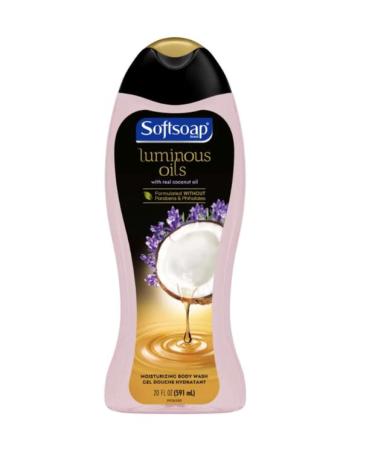 Colgate SO Softsoap Luminous Oils Coconut Oil & Lavender Body Wash-15 Fl Oz 15 Oz