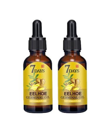 2Pack 7Days Hair Growth Serums Ginger Anti-Hair Loss Oil Ginger Germinal Oil Hair Growth Ginger Essential Oil to Nourish Hair