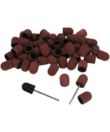 120 Grit Nail Art Sanding Caps Grit File Sand Piece Set Manicure Polishing Grinding Bands Nail Drill Bits Set With Shaft For Nail Drill Bits For Acrylic Nails - Buy Online on GoSupps.com