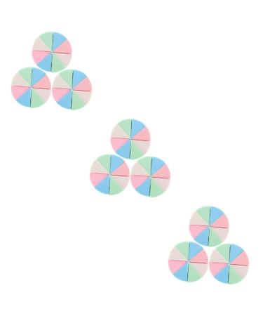 MAGICLULU 9 Sets Triangular Sponge Puff White Sponge Setting Powder Puff Makeup Blending Sponge Triangle Makeup Powder Puff Wedge Makeup Sponge Makeup Puff Hairpin Miss Face