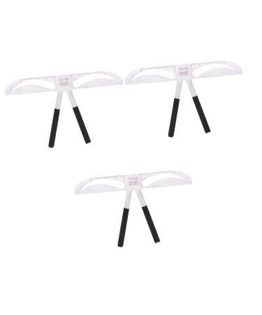NOLITOY 3pcs Eye Brow Shaping Kit Eyebrow Makeup Tools Reusable Eyebrow Brow Stencils Mold Modeling Template