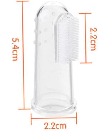 HAPINARY 2pcs Baby Toothbrush Oral Massager - Gentle Finger Brush for Infants | Safe & Effective Dental Care - Buy Online on GoSupps.com