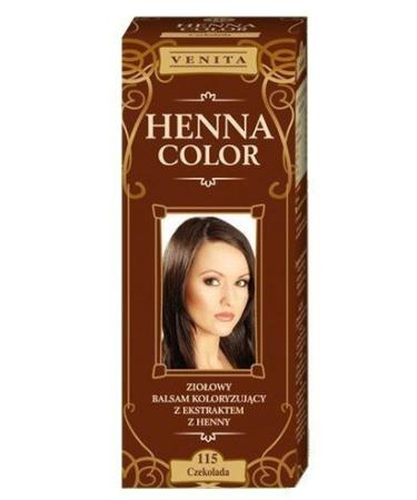 Henna Color 115 Chocolate Hair Balm Hair Colour Effects Ecological Effect Natural Hair Dye