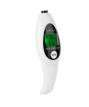 Natudeco Skin Moisture Analyzer Face Moisture Tester Detector Skin Care Water Oil Detector Face Care Tool for Home Beauty Salon SPa(White)