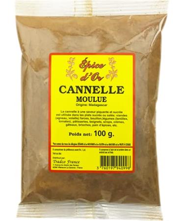Cannelle Cassia en Poudre 100g - Epice d'Or 100% Naturelle moulue au go t chaud et sucr pour p tisserie infusion cuisine orientale et plats mijot s 100.0 Grammes