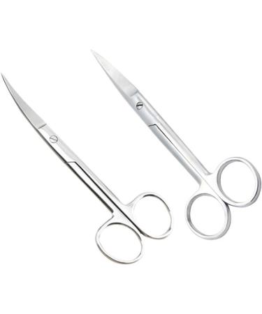 Frcolor 6-Pack Stainless Steel Scissors Set - Versatile Onion Fabric & Pet Hair Cutters with Round Head Design | Perfect for Grooming & Crafts - Buy Online on GoSupps.com