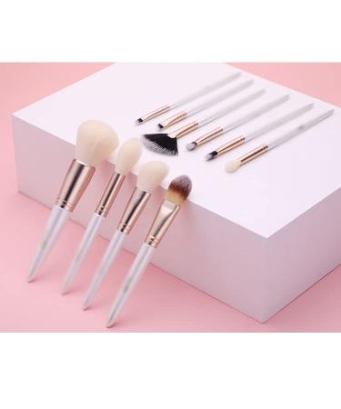 10-Piece Makeup Brush Set | Professional Loose Powder & Eyeshadow Brushes for Flawless Application - Ships Internationally - Buy Online on GoSupps.com