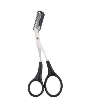 Curved Detachable Eyebrow Tool Scissors Portable Comb Eyebrow