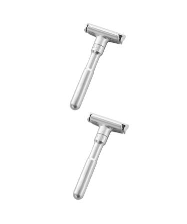 Angoily 2st Pro Shave Razor Razor For Razor Hobel Manual Razor Double -Sided Razor Setting Razor Razor Razor Face Hand Management Man
