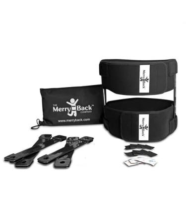 Back Stretcher for Low Back Pain - Sciatica - Kyphosis - Portable Spinal Decompression - Posture Corrrector - Sciatic Pain - Chiropractic Stretch - Spinal Stenosis - Stress Reliever Small/Medium - for 43" or less waist and chest