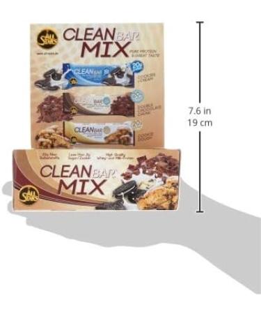 All Stars Clean Bar Mix Box | 18 High-Quality Whey & Milk Protein Bars | Low-Calorie Fitness Snack | 20% Protein | 3 Delicious Flavors - Buy Online on GoSupps.com