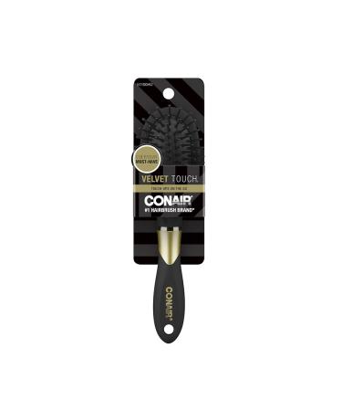 Conair Velvet Touch Travel Cushion Hair Brush - Compact & Stylish Hair Care - Buy Online on GoSupps.com