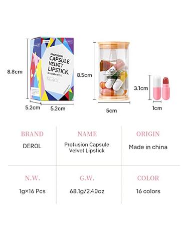 Shop 16-Capsule Long Lasting Waterproof Lipstick Set for All Skin Tones | Velvet Matte Finish - International Shipping Available - Buy Online on GoSupps.com