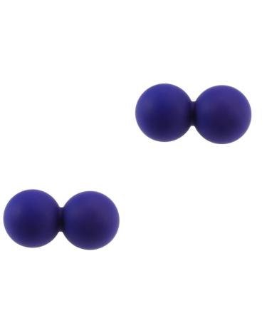 Fomiyes 2st peanut ball silicone roll fitness roller fascia ball reel answer yoga ball fasciae massage peanuts massage ball peanut yoga roll whole body massage ball peanut balls