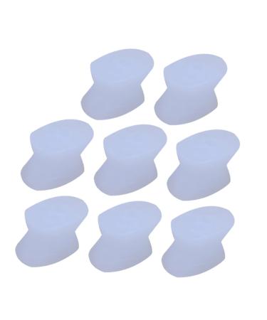 Hallux Valgus 8pcs Separator Thumb Splint Nail Protector Spacers Silicone Cushion Hammer Big Brace Cushion Big Straightener Separators Foot Yoga Bunion Night Splint