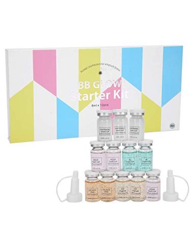 24K Gold Leaf Serum - 8ml x 12 Bottles | Hyaluronic Acid Anti-Aging & Acne Treatment | Skin Tightening & Facial Lifting - Buy Online on GoSupps.com