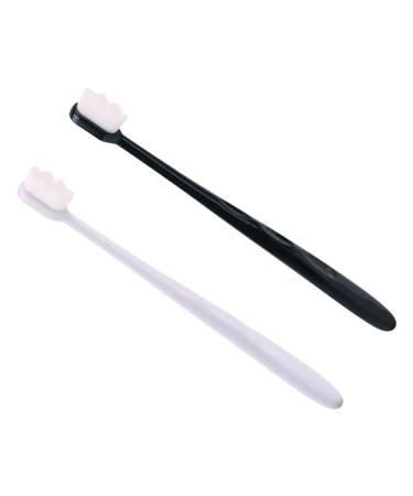 Healeved Portable 2pcs Reusable Toothbrush Portable Toothbrush Household Bristle Bristle Toothbrush