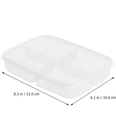 2pcs Box Refrigerator Storage Box Fridge Stackable Produce Saver Clear Meat Container Food Fruit - Buy Online on GoSupps.com