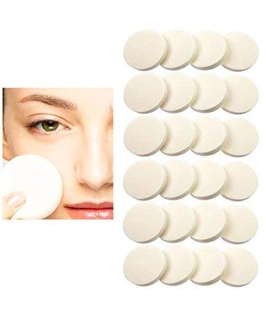 48 Cosmetic Sponge Round Foam Pad | Makeup Applicator for Foundation & Powder Blender - International Shipping Available - Buy Online on GoSupps.com
