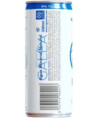 NEA canned mineral water. Natural Mineral Water - Pack of 24 units x 33cl. Water in a carton of 24 cans of 33cl. Canned mineral water. Pack of 24 mineral water. - Buy Online on GoSupps.com