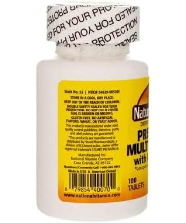 Nature's Blend Prenatal Formula Multivitamin 100 Tabs - 100 Count Pack | 1AA26 - Buy Online on GoSupps.com