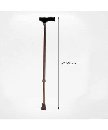 Walkers for seniors Canes Crutch Lightweight Non-Slip Aluminum Alloy Elderly Walking Stick Retractable Height Adjustable Walking Aid Copper rollator walkeri (Copper) Comfortable anniversary powerfully - Buy Online on GoSupps.com