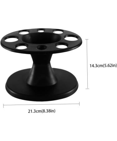 Hair Brush Holder Organizer 5.6x8.4inch Round Hair Brush Holder with 8 Holes Comb Stand Rack Cosmetic Brush Rack for Salon Home - Buy Online on GoSupps.com