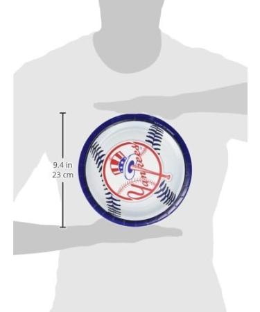 New York Yankees Round Plates - 9"  Pack of 18 - Buy Online on GoSupps.com
