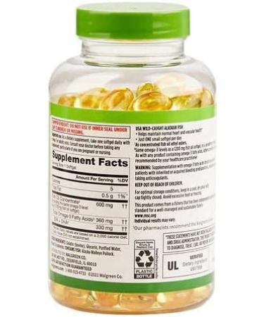 Finest Nutrition Half-the-Size Fish Oil 1200 mg Softgels 200 ea 200 Count (Pack of 1) - Buy Online on GoSupps.com