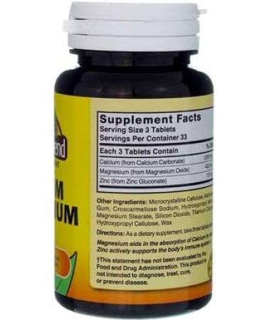 Nature's Blend Calcium Magnesium Zinc 100 Tablets (Pack of 12) - Buy Online on GoSupps.com