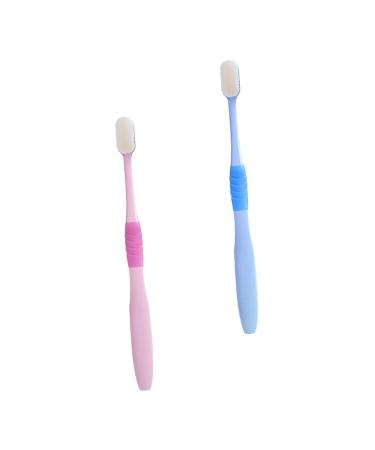 Minkissy 6 pcs soft toothbrush toothbrushes for adult micro hand toothbrush tooth hygiene oral hygiene toothbrush gum care adult toothbrush family package man pp