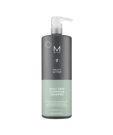 Paul Mitchell MITCH Heavy Hitter Daily Deep Cleansing Shampoo for Men  For All Hair Types 33.8 Fl Oz (Pack of 1)