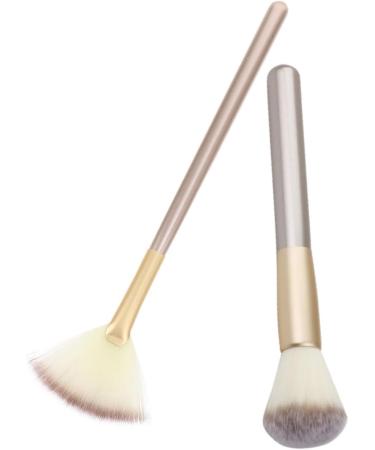 FRCOLOR 3 Sets Makeup Brush Facial Sponges Facial Fan Face Highlighter Makeup Highlighter Face Fan Facial Makeup Brush Cosmetic Woman Corrugated Silk Nylon Wool Multipurpose - Buy Online on GoSupps.com