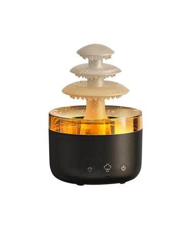 Cloud Rain Air Humidifier Essential Oil Aromatherapy Diffuser USB Mute Mist Air Humidifier with 7 Colorful Light US Plug