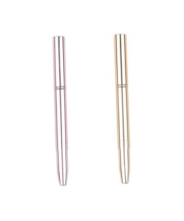 Balacoo 6 Pcs Double Ended Lip Brush Eye Lipstick Brush Retractable Powder Brush Foundation Brush Foundation Makeup Lip Makeup Artificial Fiber Lip Liner Telescopic