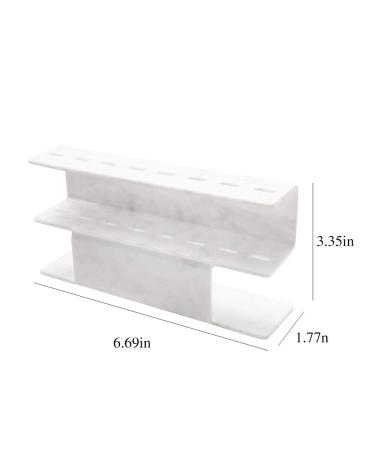 Mekupeu Marble 8-Hole Tweezers Shelf Holder for Eyelash Extensions - Display Stand 1 Pc - Buy Online on GoSupps.com