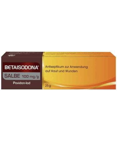 Betaisodona Povidone-Iodine Wound Antiseptic Ointment 25g - Alcohol-Free, Non-Burning Formula - Buy Online on GoSupps.com