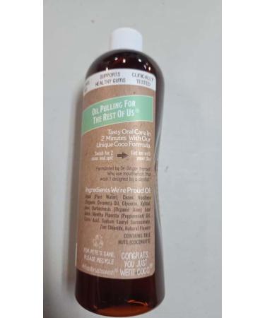 Dr. Ginger s Coconut Oil Pulling Alcohol Free Mouthwash - Mint Flavor 14 fl oz 2pcs - Fluoride Free All-Natural with Xylitol 14 FL Oz (Pack of 2) - Buy Online on GoSupps.com
