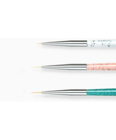 Nail Art Brush Pen 3 Size Nail Art Pen Set Designer/Makeup Artist Manicure Tool - Buy Online on GoSupps.com