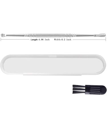 Spiral Ear Cleaner Wax Remover Kit with Stainless 360 Massage Double Ended Scraper - Earwax Removal Tool Set with Storage Box (Silver) - Buy Online on GoSupps.com