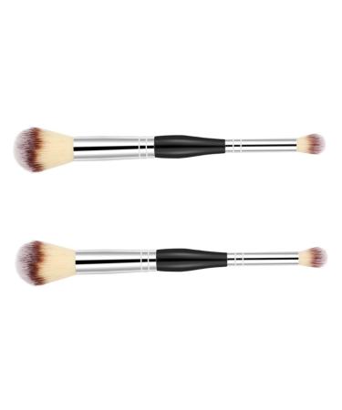 FRCOLOR 8 Pcs Powder Brush Makeup Tool Loose Concealer Brush Dual Ended Brush Tools Blush Brush Double Ended Brush Cosmetics Brush Eye Shadow Brush Woman Double Head Abs Double Brush