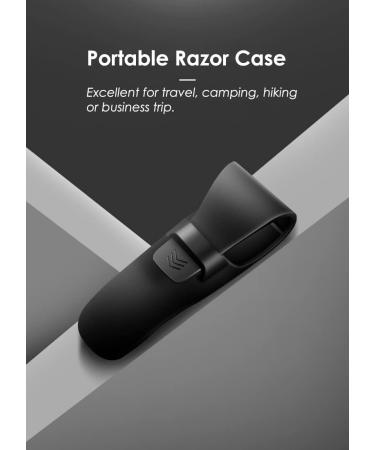 Casoter Razor Case - Waterproof Silicone Soft Portable Shaver Cover | Travel 2 Pack Black - Ideal for International Shipping - Buy Online on GoSupps.com
