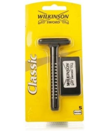 Wilkinson Sword Classic Men's Razor with 5 Blades - Premium Shaving Experience Worldwide Shipping - Buy Online on GoSupps.com