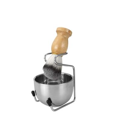 LCKJLJ Men's Wet Shaving Set Badger Hair Shaving Brush Stainless Steel Stand Bowl Razor Holder Salon Tools