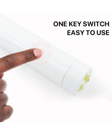 dijiusidy Nail Dryer 3W USB LED Mini Flashlight Pocket Travel Manicure Lamp Professional Single Fingernail DIY Gel Light White - Buy Online on GoSupps.com
