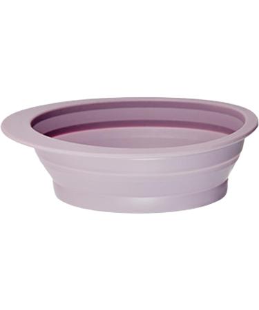 WOTEG Brush Cleaning Mat | Foldable Cosmetic Brushes Scrubber Bowl Washing Tool For Makeup Sponge Powder Puff Cleaning Cosmetics Accessories Purple - Buy Online on GoSupps.com