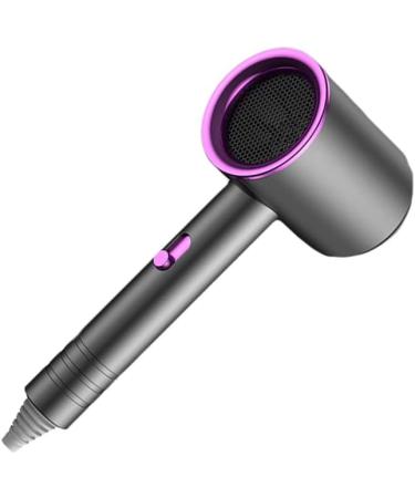 Hair Drier Mute 360 Degree Rotatable Nozzle Fast Drying ABS PP Portable Blow Dryer for Home Salon Grey With Blue Light - Buy Online on GoSupps.com