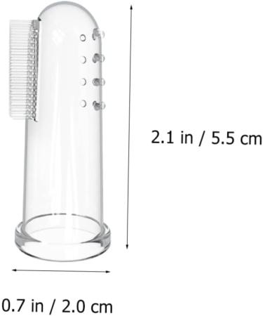 Frcolor 10 Sets Finger Brush for Toddler Teeth Baby Toothbrush & Travel Finger Toothbrush for Children 1 Pack Transparent - Buy Online on GoSupps.com